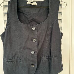 Abercrombie & Fitch Charcoal Button-Down Top